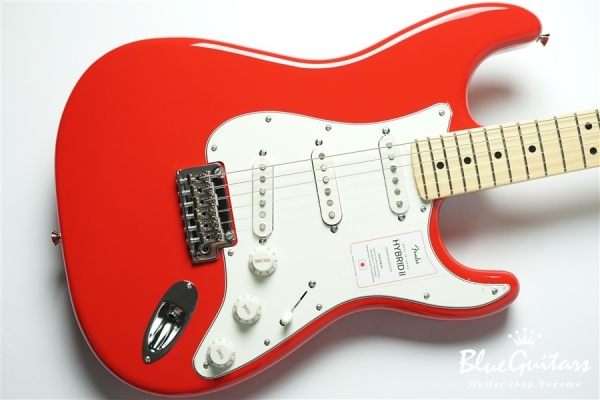 Made in Japan Hybrid II Stratocaster - Modena Red